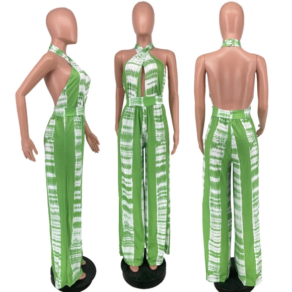 Fashion Halter Jumpsuit new size S,M avaliable Strech Material. - Picture 2 of 6